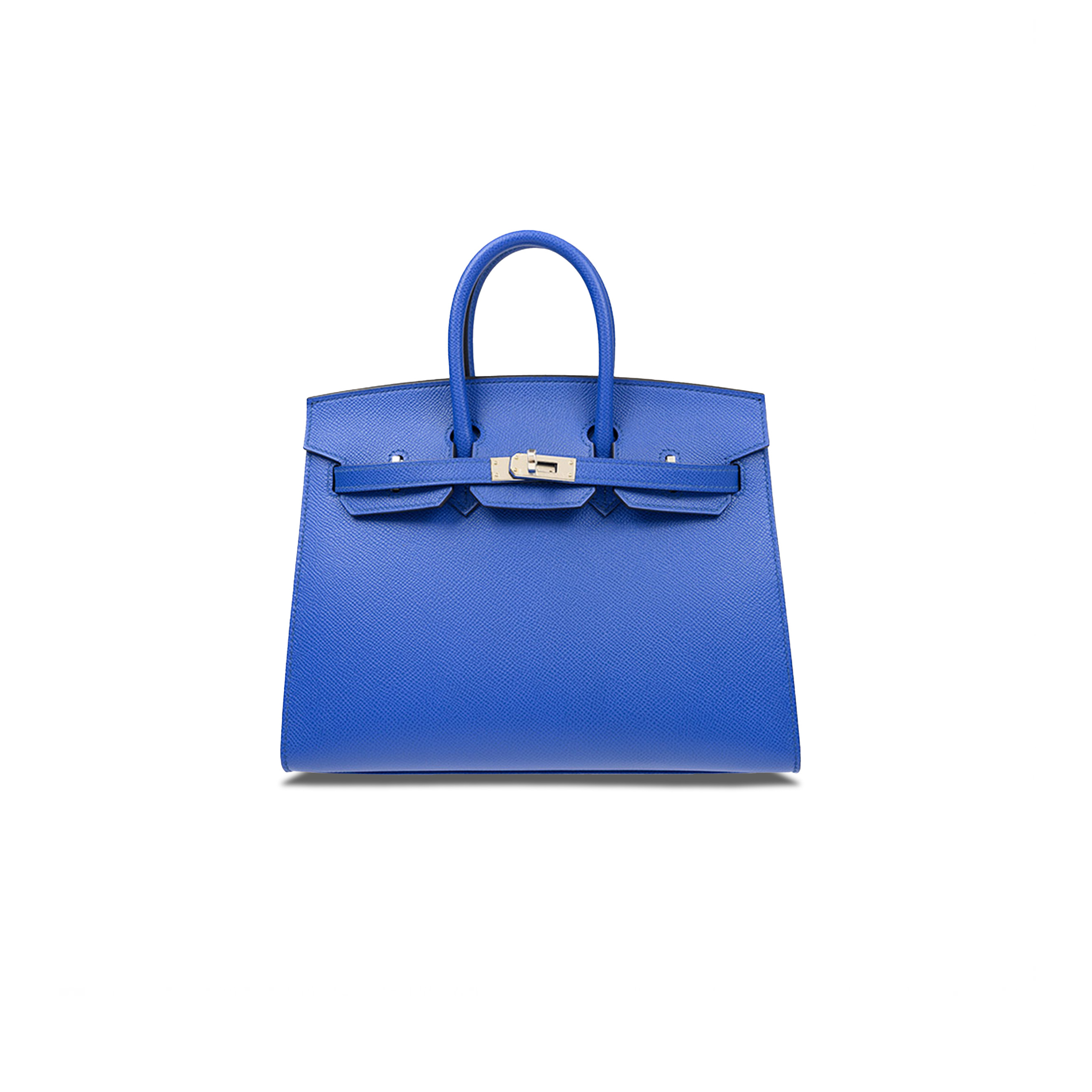 HERMES MASTER BIRKIN 25 EPSOM LEATHER GREEK BLUE SILVER BUCKLE BAG BK2571EPSSO (25*20*13cm)